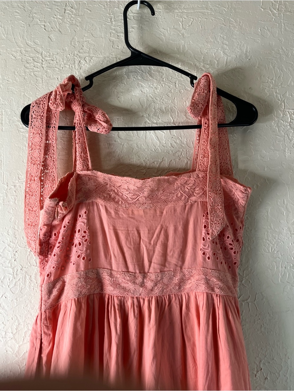 Love Shack Fancy Ayala Dress in Peach Blossom 100% Cotton - Picture 12 of 16